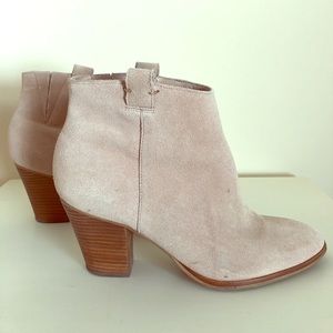 J. Crew Taupe Suede Booties size 8